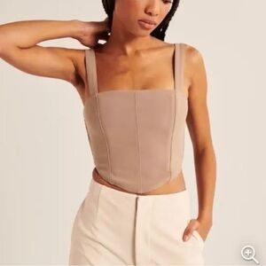 Beige Abercrombie Corset Top